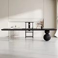 Quiet Style Simple Tea Table and Chair Combination Tea Table Tea Table Tea Room Tea Table 3d model