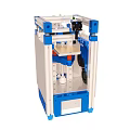 Industrial 3D Printer Blue And White Frame Structure With Mechanical Arm And Printing Platform