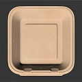Eco Friendly Square Paper Food Container With Secure Lid For Takeout Meals