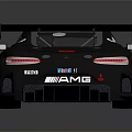 Black Racing Car With Red Stripes Emirates Logo Number 60 Aerodynamic Rear Spoiler