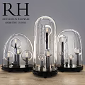 RH Modern Minimalist Glass Table Lamp Table Lamp Metal Table Lamp Creative Table Lamp 3d model