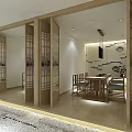 Modern Chinese Style Specialty Store Interior With Display Cabinets Exhibition Counters And Chandeliers