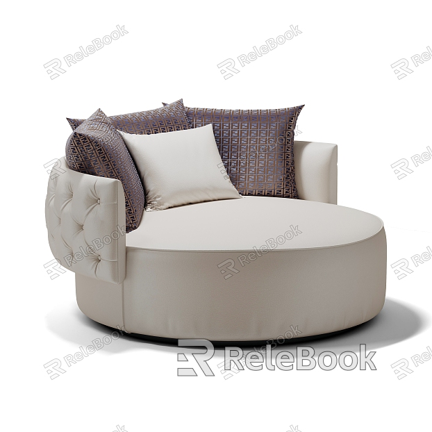 Modern single sofa model