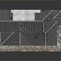 Traditional Chinese Ancient Architecture With Multi Story Structure Grey Tiled Roof And Red Wooden Railings