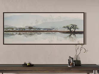 New Chinese Decorative Painting 3d model