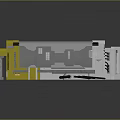 Yellow And White Mechanical Device Featuring Black Internal Components And Attached Cables