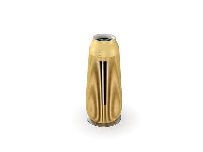 Golden Tower Shaped Daily Use Electric Appliance With Modern Grille Design And Top Panel 3d model