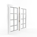 French architectural window casement window 3d model