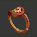 Elegant Gold Ring Design With Unique Decorative Top And Smooth Band