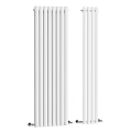 Modern Gray Vertical Radiators With Slim Design For Home Interior Heating 3d model