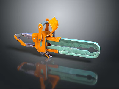 Multi Piece Modern Lighting Combination with Orange Green Metallic Design for Stylish Indoor Use 3d model