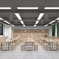 Modern Art Classroom 3d model