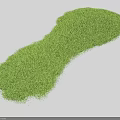 Lush Green Micro Terrain With Natural Grass Cover And Landscape Texture