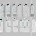 Various White Door Designs With Glass Panels Round Windows And Double Options
