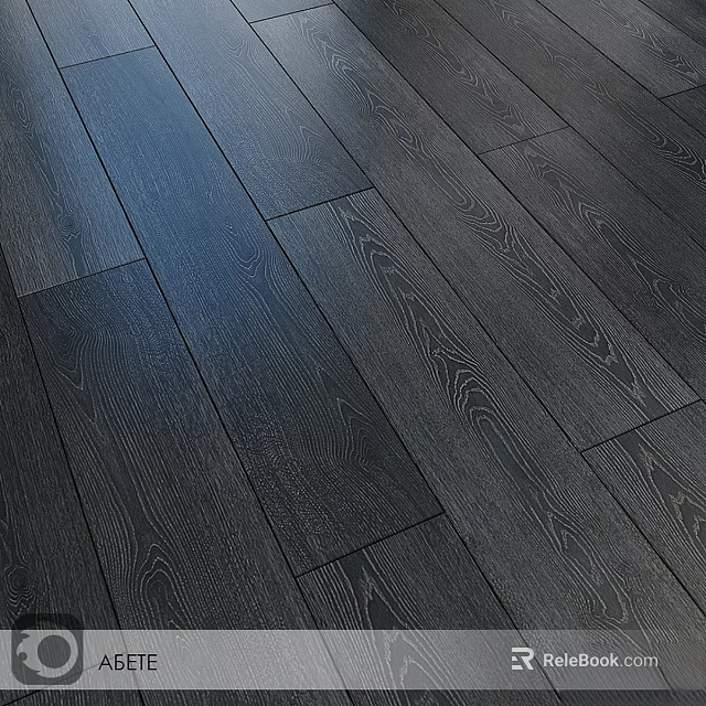 Dark Wooden Flooring With Natural Wood Grain Texture For Modern Home Interior 3d model 