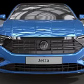 Blue Volkswagen Sedan Showcasing Modern Alloy Wheels And Sleek Exterior Design