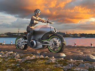 Modern Motorcycle Single Ride Motorcycle 3d model