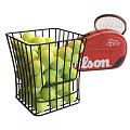 Tennis Equipment With Racket Bag Balls Water Bottle And Basket