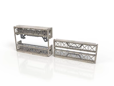 Heavy Duty Metal Truss Equipment With Grid Like Support Structure For Stage Setup 3d model