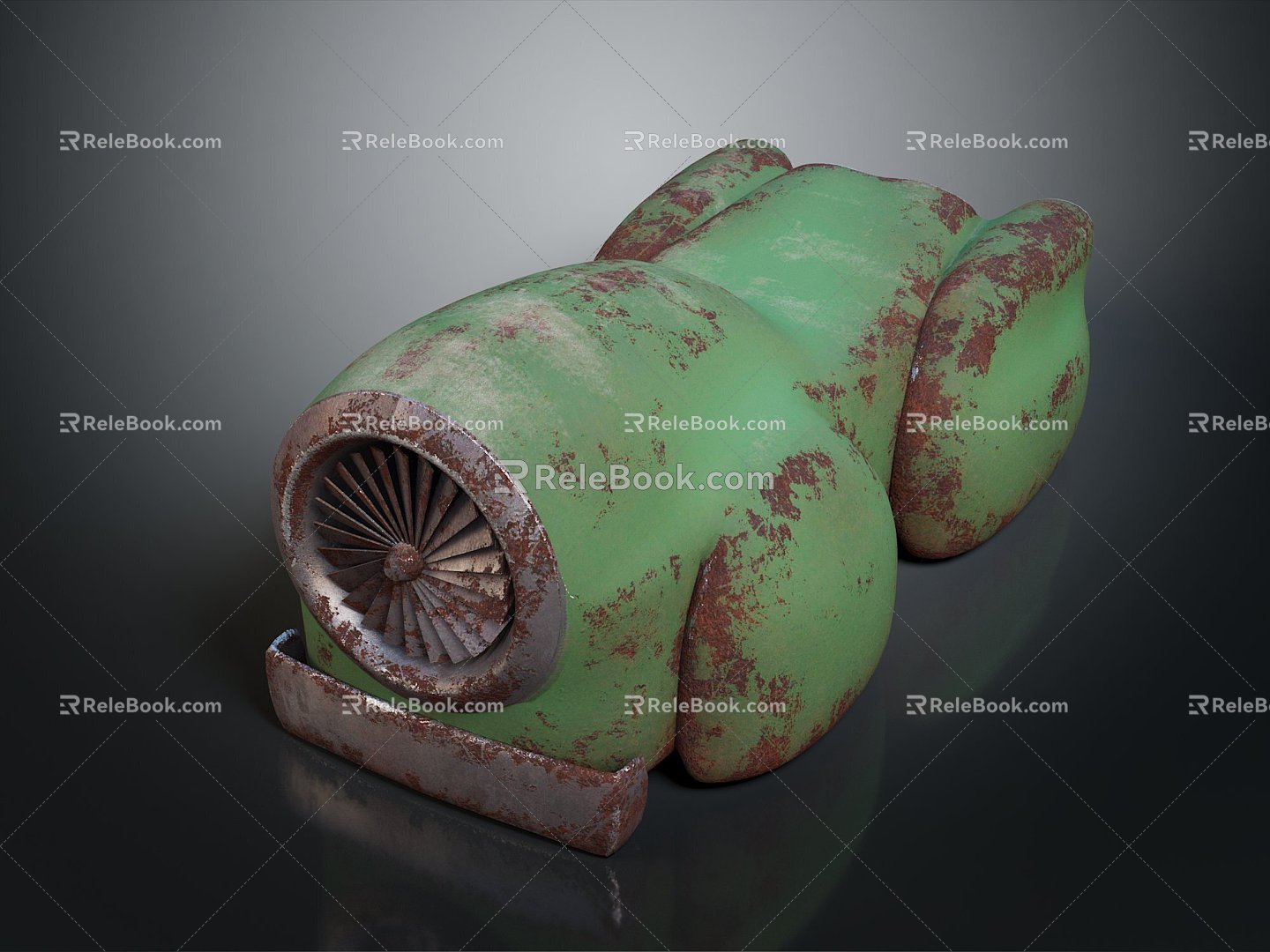 Blower industrial blower centrifugal blower boiler induced draft fan centrifugal fan glass fiber reinforced plastic fan 3d model