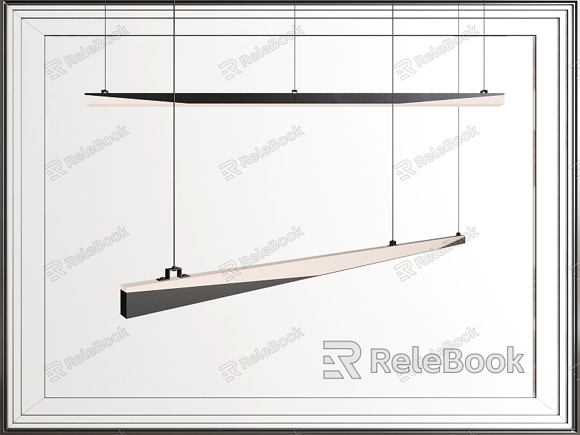 Office long chandelier minimalist chandelier model