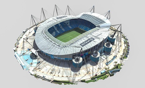 Modern outdoor large football field outdoor football stadium large stadium Manchester Stadium Hade Stadium 3d model