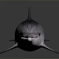Realistic Marine Dolphin Creature With Shiny Skin And Reflective Surface