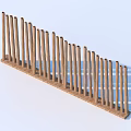 Wooden Vertical Slat Garden Ornament For Outdoor Plant Support And Decoration