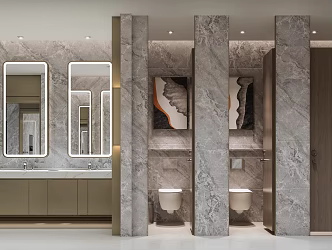 Modern toilet Commercial toilet Public toilet Main bathroom Main bathroom Guest bathroom Guest bathroom Public bathroom 3d model