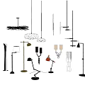 New Chinese lamp combination 3d model