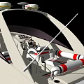 Sleek White Yacht With Red Accents And Modern Design