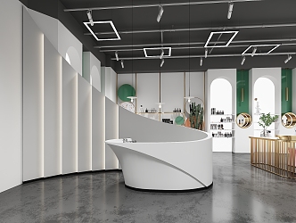 Modern Front Desk 3d model