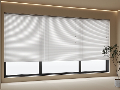 Venetian blinds Curtain Window 3d model