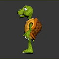 Turtle Cartoon Turtle Snapping Turtle Chickbill Turtle Reptile Cold Blooded Animal Reptile Class 3d model