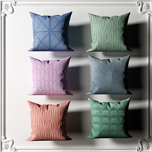 Modern pillow combination 3d model