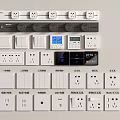 Switch socket panel 3d model