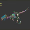 Machine Dinosaur Machine Dinosaur Machine Monster Machine Monster Cartoon Monster Machine Dinosaur Monster 3d model
