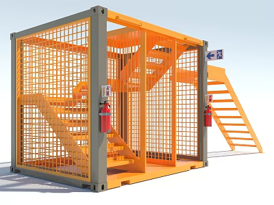 Modern Iron Cage 3d model Modern Iron Cage 3d model