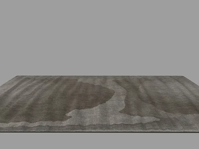 Modern Minimalist Square Carpet With Neutral Tones Abstract Pattern And Soft Texture 3d model