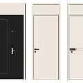 Modern Swing Doors With Single And Double Leaf Dark Light Colors And Simple Design