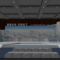 2020 Fiscal Year Global Partner Conference Stage With Big Screen Future And Current Layout
