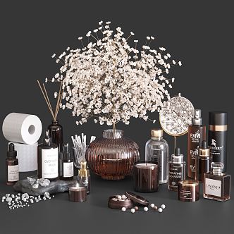 Modern Cosmetics Cosmetic Combinations 3d model