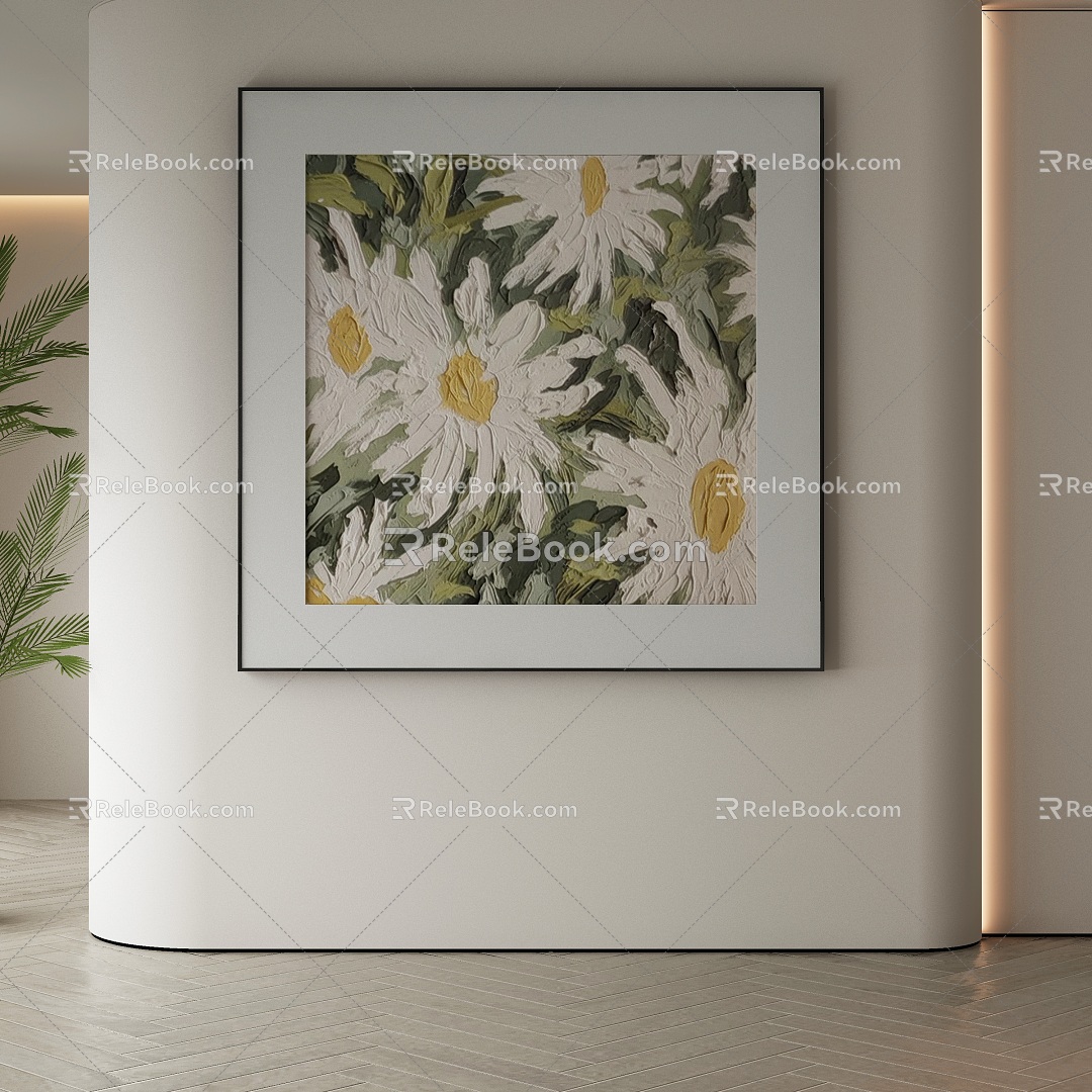 modern decorative painting 3d model