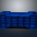 Blue Plastic Industrial Storage Crate For Equipment Organization And Transport