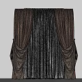 Modern Curtains 3d model
