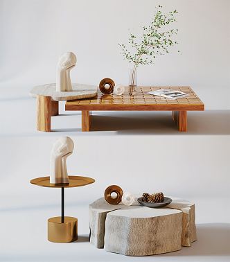 Quiet tea table 3d model