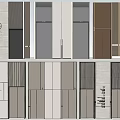 Modern Hotel Elevator Lobby With Sleek Doors Floor Numbers And Stone Panels