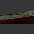 Organic Fresh Edible Herbs Placed on Wooden Board with Green Plants and Stones