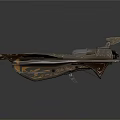 Cosmic Exploration Aerospace Craft Featuring Artistic Patterned Wings And Metallic Design