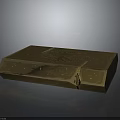Shiny Gold Bar With Engraved Surface On Reflective Background And Golden Glow